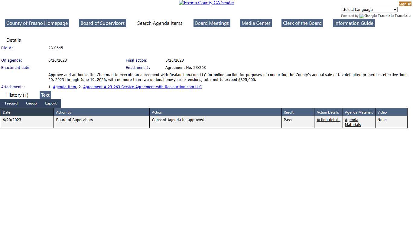 County of Fresno - File #: 23-0645